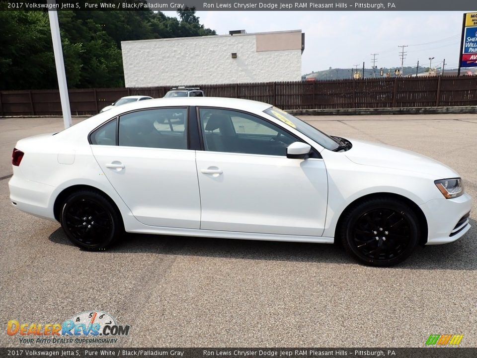 2017 Volkswagen Jetta S Pure White / Black/Palladium Gray Photo #7