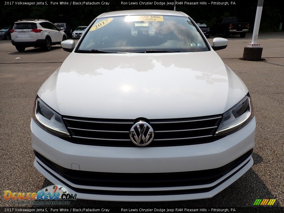 2017 Volkswagen Jetta S Pure White / Black/Palladium Gray Photo #9