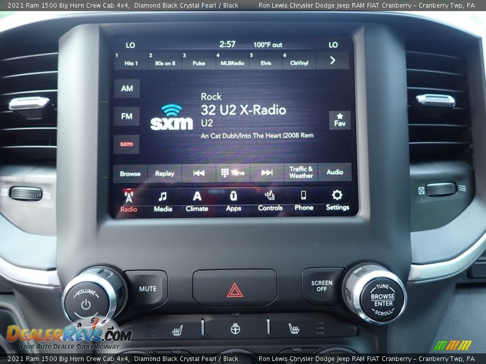 2021 Ram 1500 Big Horn Crew Cab 4x4 Diamond Black Crystal Pearl / Black Photo #18