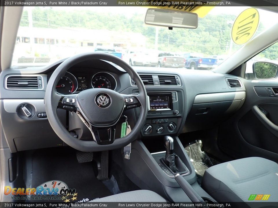 2017 Volkswagen Jetta S Pure White / Black/Palladium Gray Photo #13