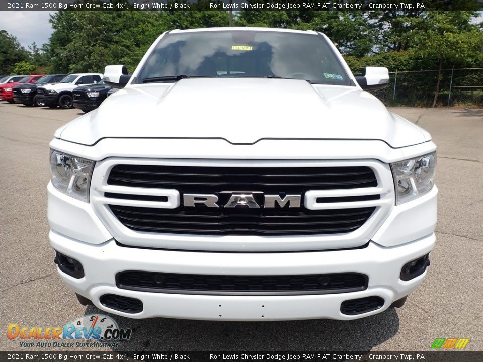 2021 Ram 1500 Big Horn Crew Cab 4x4 Bright White / Black Photo #2