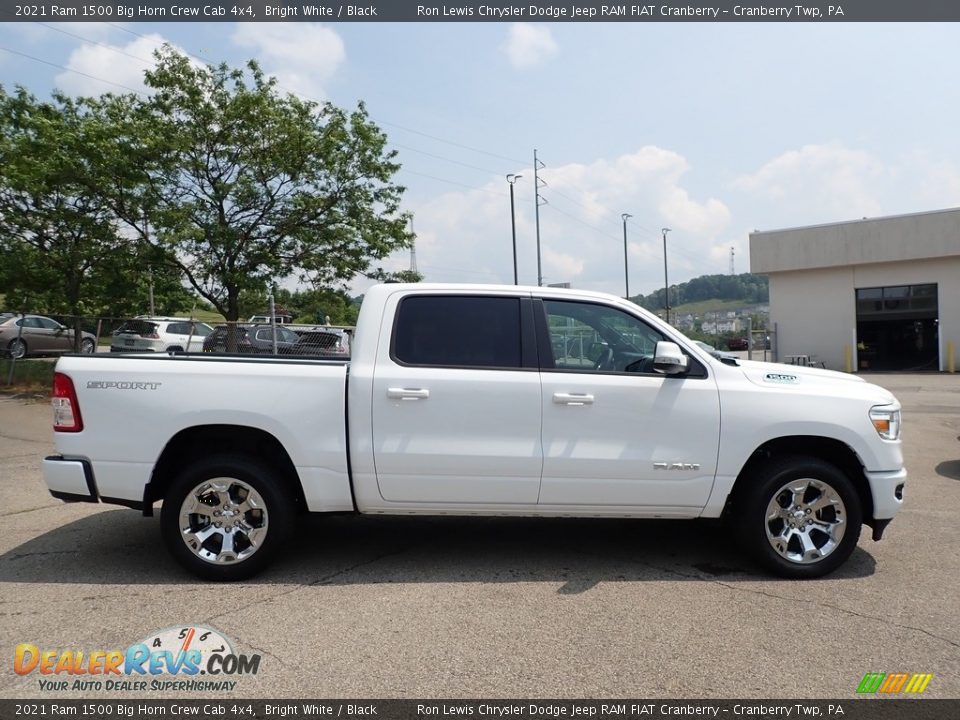 2021 Ram 1500 Big Horn Crew Cab 4x4 Bright White / Black Photo #4