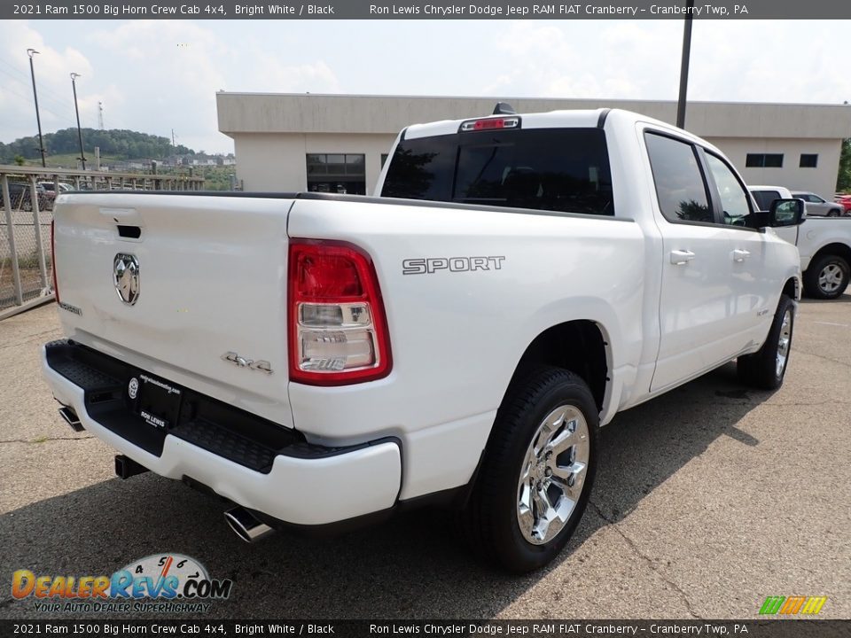 2021 Ram 1500 Big Horn Crew Cab 4x4 Bright White / Black Photo #5