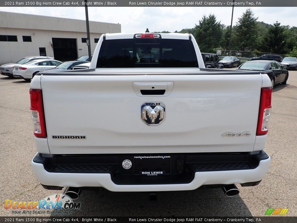 2021 Ram 1500 Big Horn Crew Cab 4x4 Bright White / Black Photo #6