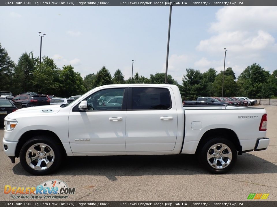 2021 Ram 1500 Big Horn Crew Cab 4x4 Bright White / Black Photo #8