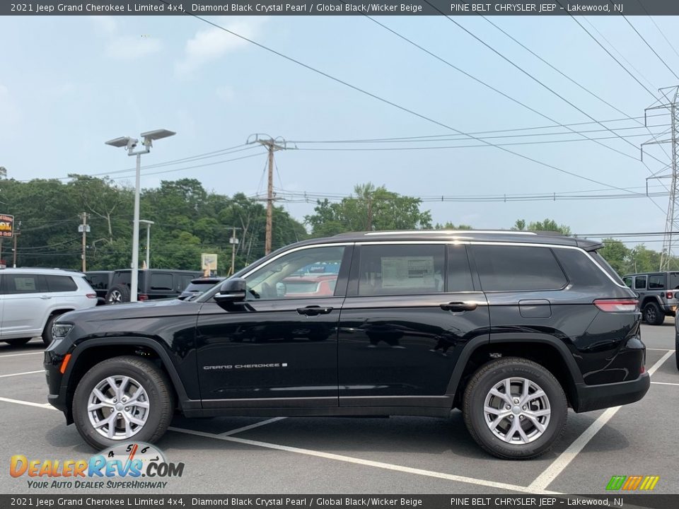 Diamond Black Crystal Pearl 2021 Jeep Grand Cherokee L Limited 4x4 Photo #3