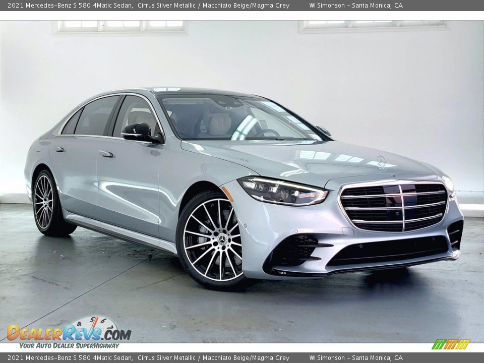 Front 3/4 View of 2021 Mercedes-Benz S 580 4Matic Sedan Photo #12