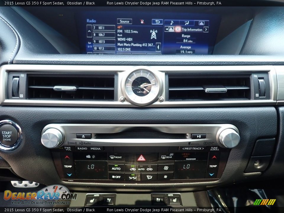 Controls of 2015 Lexus GS 350 F Sport Sedan Photo #19