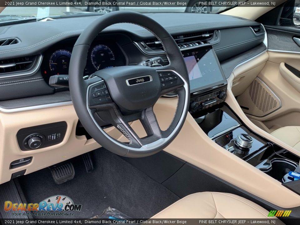 Dashboard of 2021 Jeep Grand Cherokee L Limited 4x4 Photo #9