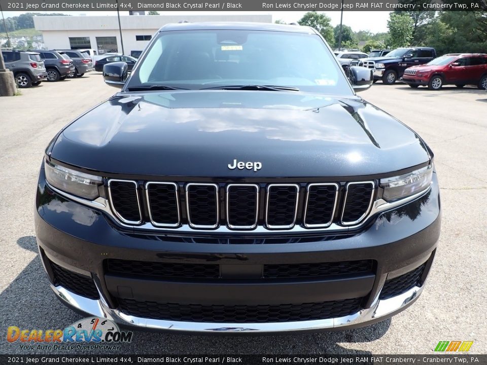 2021 Jeep Grand Cherokee L Limited 4x4 Diamond Black Crystal Pearl / Black Photo #2