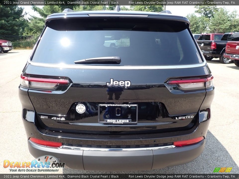2021 Jeep Grand Cherokee L Limited 4x4 Diamond Black Crystal Pearl / Black Photo #6