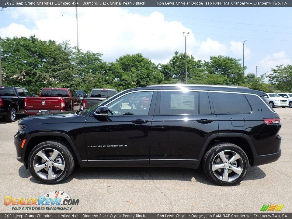 Diamond Black Crystal Pearl 2021 Jeep Grand Cherokee L Limited 4x4 Photo #9