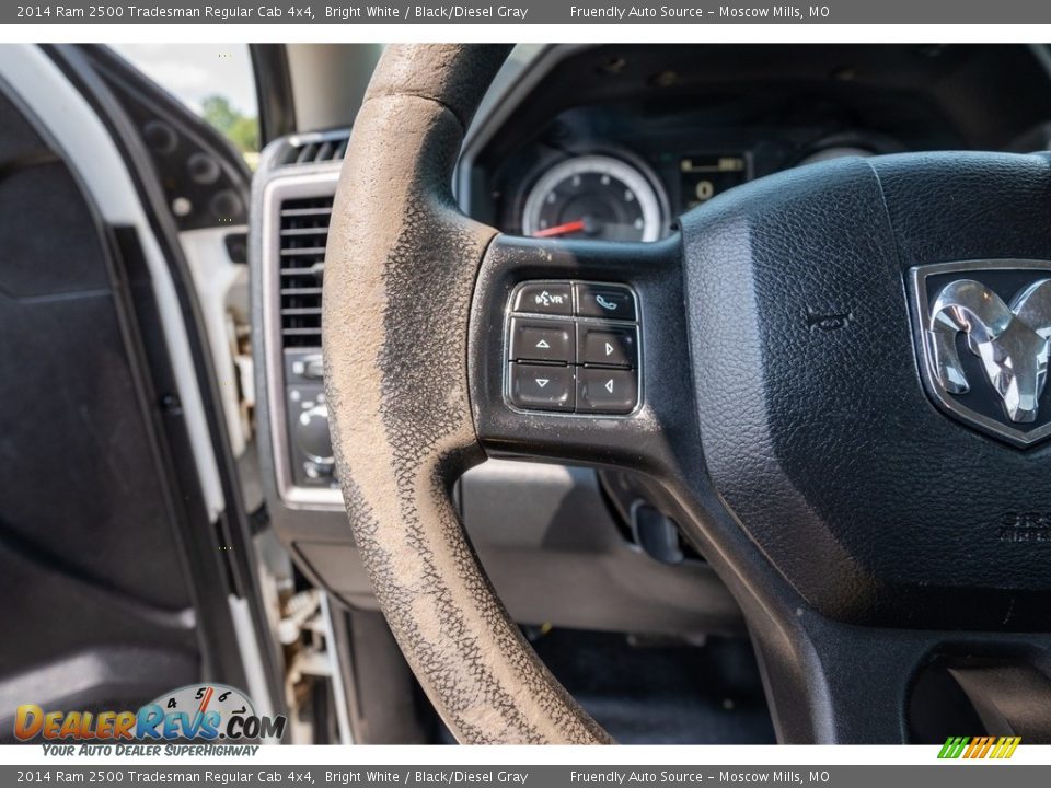 2014 Ram 2500 Tradesman Regular Cab 4x4 Bright White / Black/Diesel Gray Photo #31