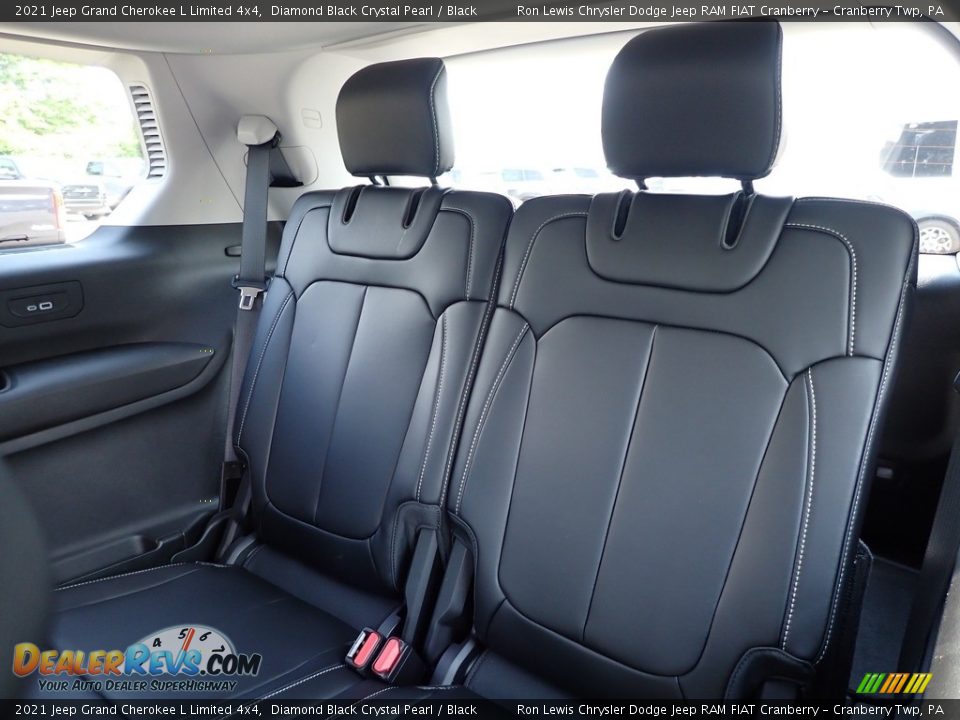 2021 Jeep Grand Cherokee L Limited 4x4 Diamond Black Crystal Pearl / Black Photo #14
