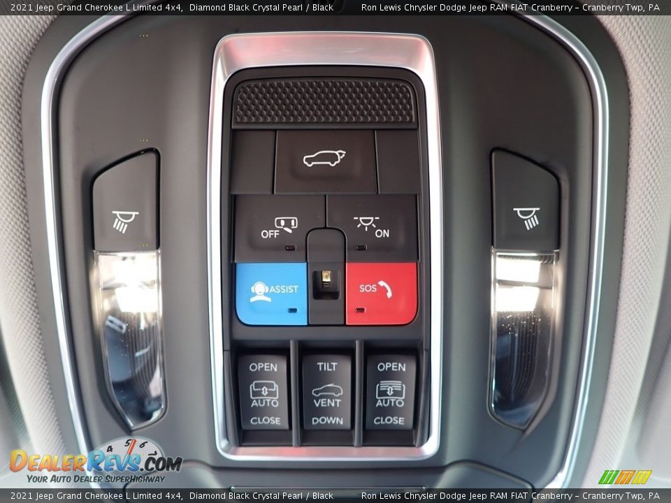 2021 Jeep Grand Cherokee L Limited 4x4 Diamond Black Crystal Pearl / Black Photo #20