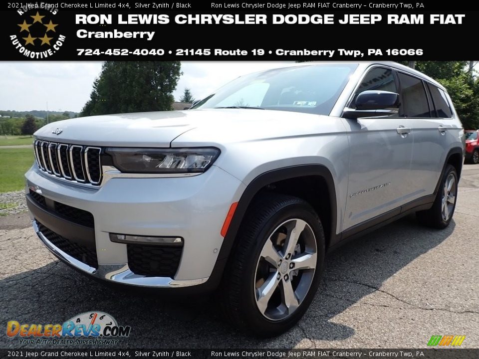 2021 Jeep Grand Cherokee L Limited 4x4 Silver Zynith / Black Photo #1