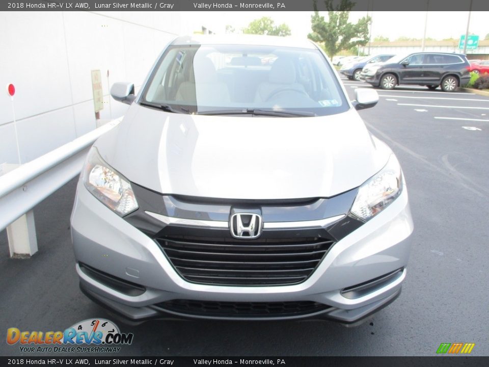 2018 Honda HR-V LX AWD Lunar Silver Metallic / Gray Photo #9