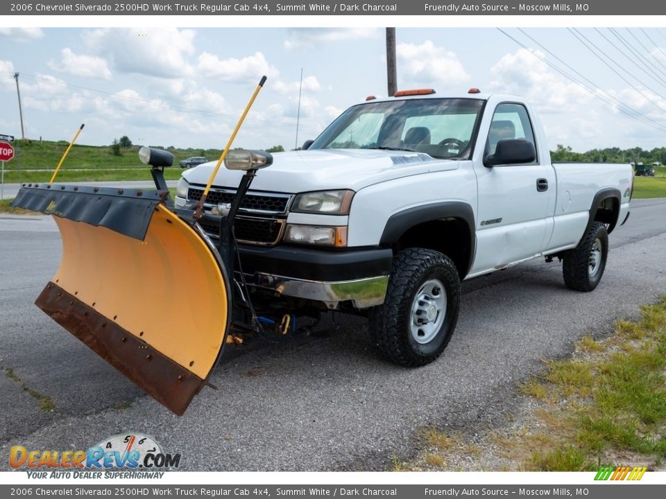 2006 Chevrolet Silverado 2500HD Work Truck Regular Cab 4x4 Summit White / Dark Charcoal Photo #8