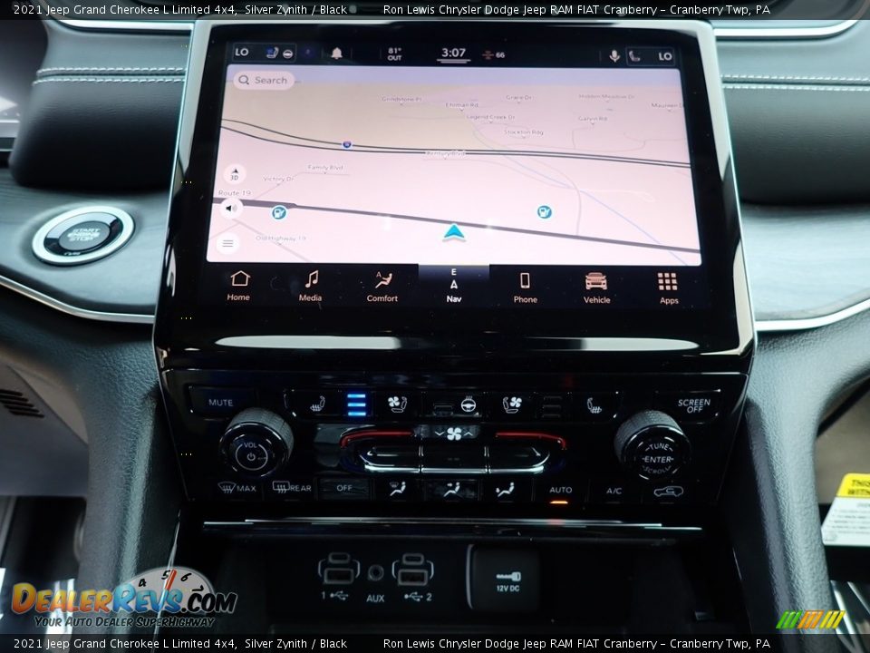 2021 Jeep Grand Cherokee L Limited 4x4 Silver Zynith / Black Photo #18