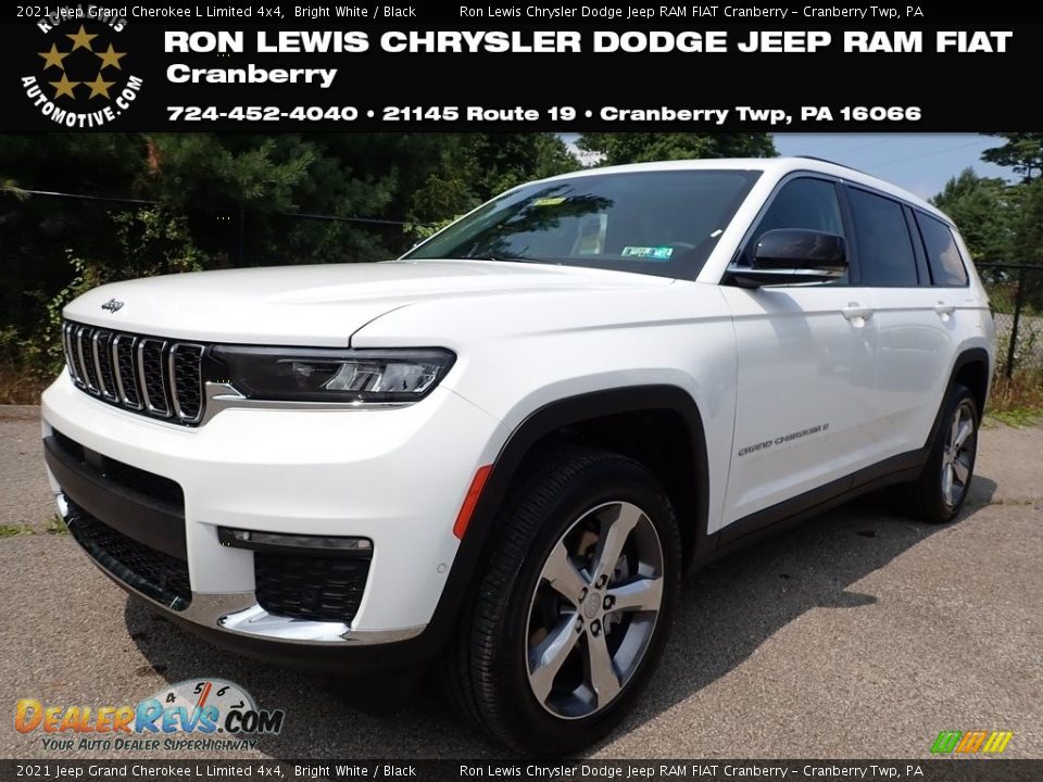 2021 Jeep Grand Cherokee L Limited 4x4 Bright White / Black Photo #1