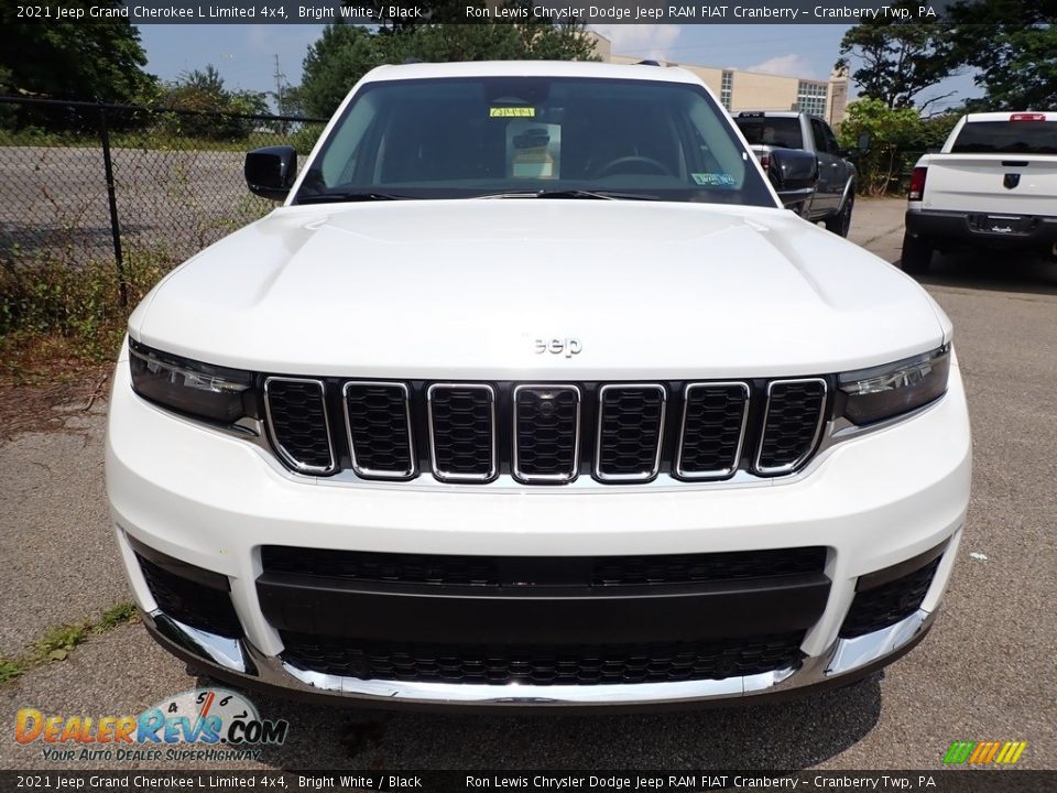 2021 Jeep Grand Cherokee L Limited 4x4 Bright White / Black Photo #2