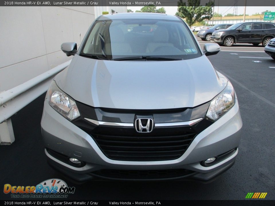 2018 Honda HR-V EX AWD Lunar Silver Metallic / Gray Photo #9