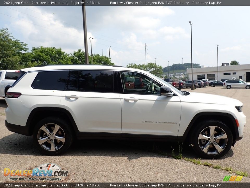 2021 Jeep Grand Cherokee L Limited 4x4 Bright White / Black Photo #4