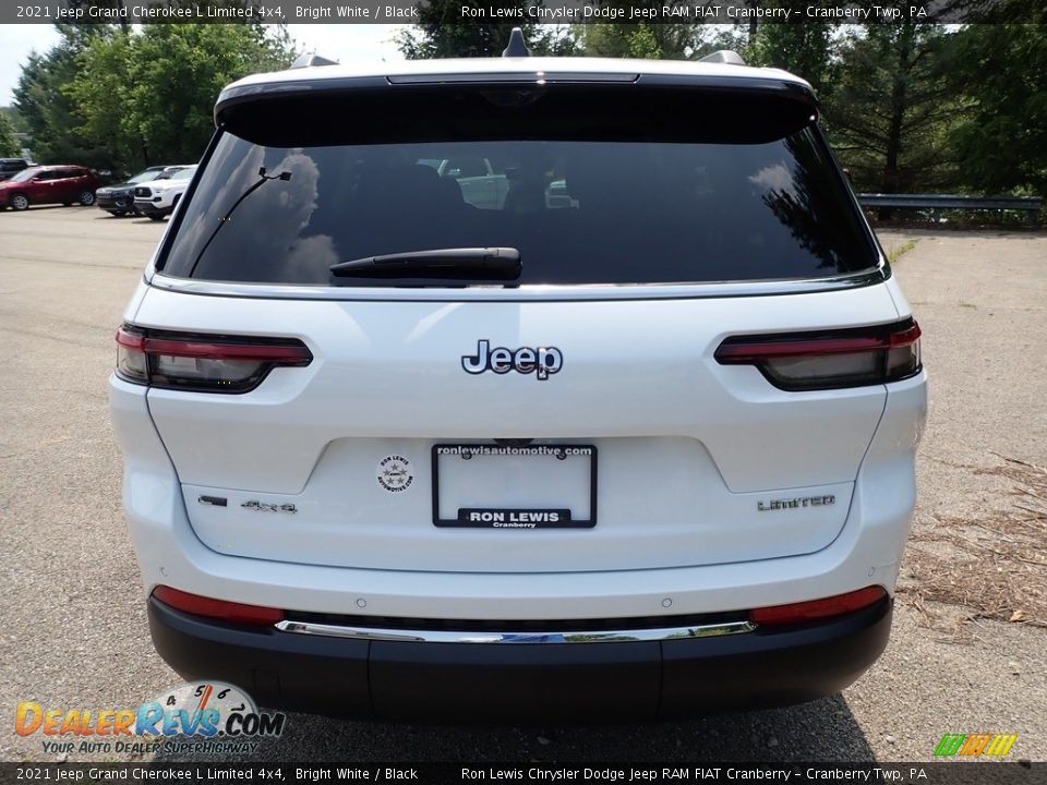 2021 Jeep Grand Cherokee L Limited 4x4 Bright White / Black Photo #6