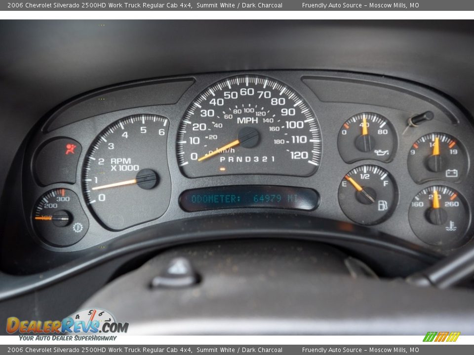 2006 Chevrolet Silverado 2500HD Work Truck Regular Cab 4x4 Summit White / Dark Charcoal Photo #34