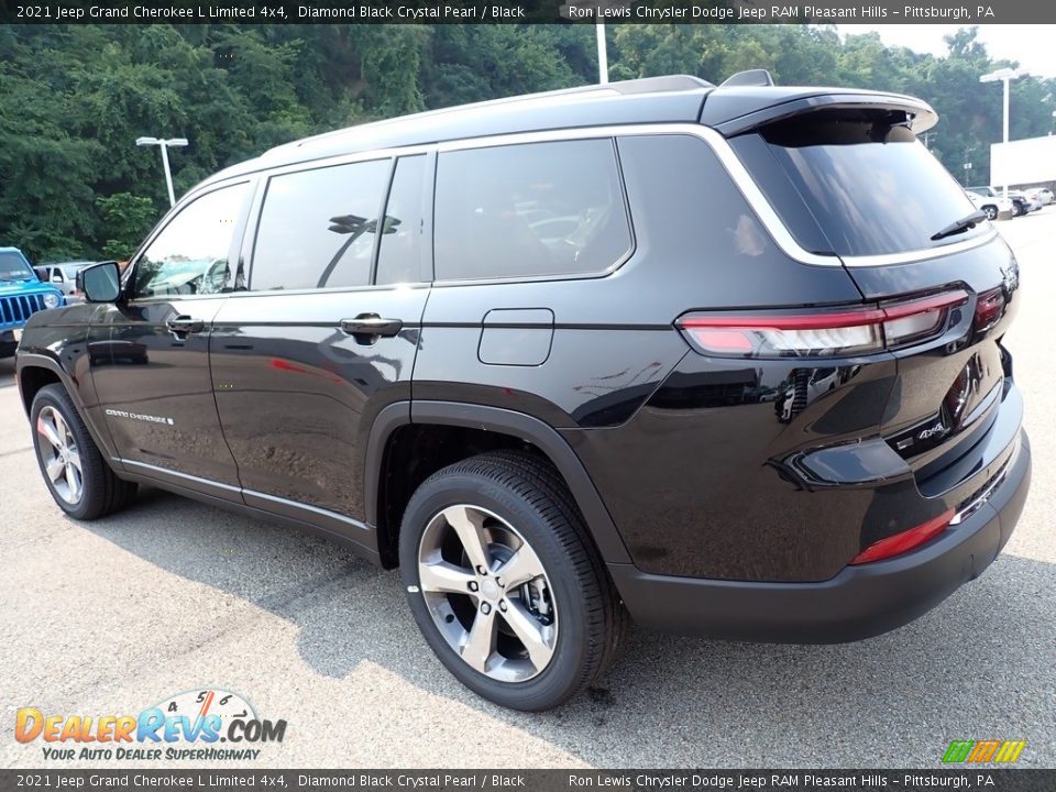 2021 Jeep Grand Cherokee L Limited 4x4 Diamond Black Crystal Pearl / Black Photo #3
