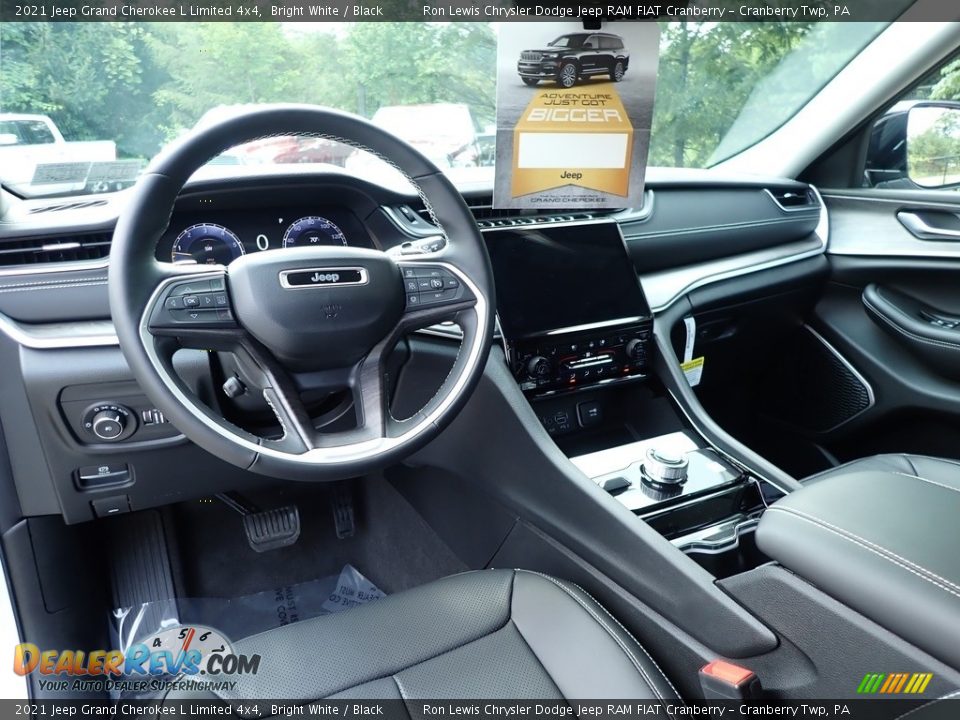 2021 Jeep Grand Cherokee L Limited 4x4 Bright White / Black Photo #14