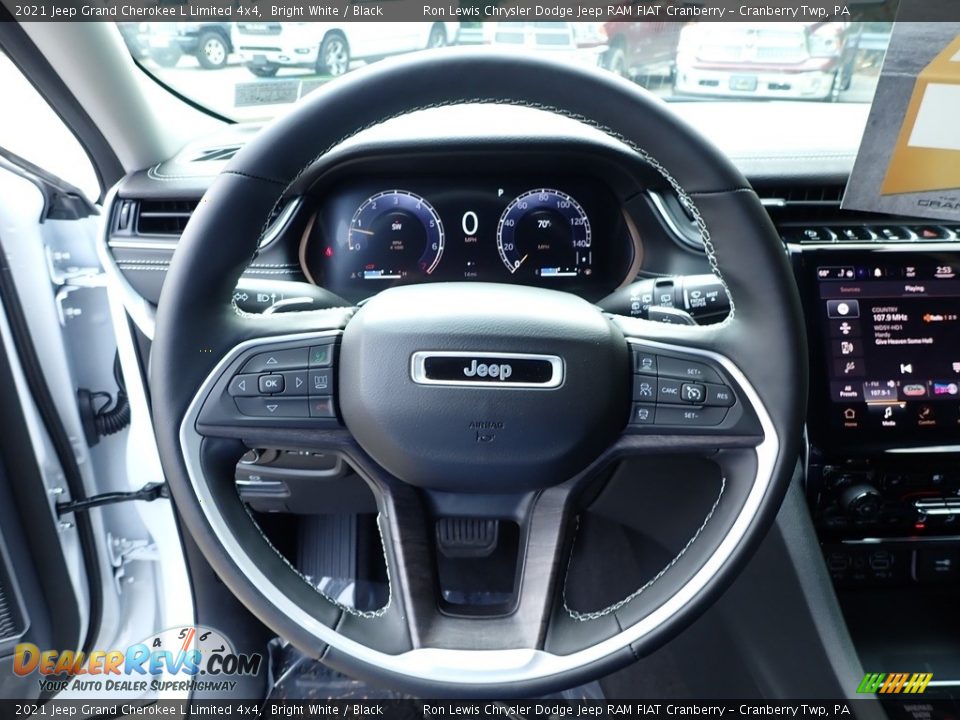 2021 Jeep Grand Cherokee L Limited 4x4 Bright White / Black Photo #16
