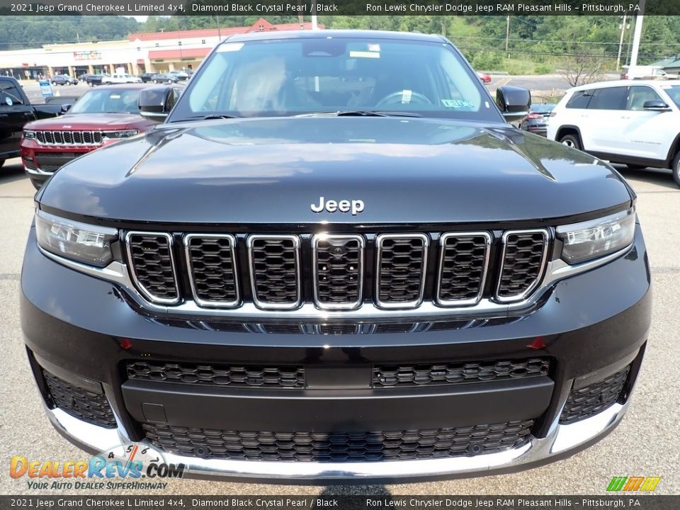 2021 Jeep Grand Cherokee L Limited 4x4 Diamond Black Crystal Pearl / Black Photo #9