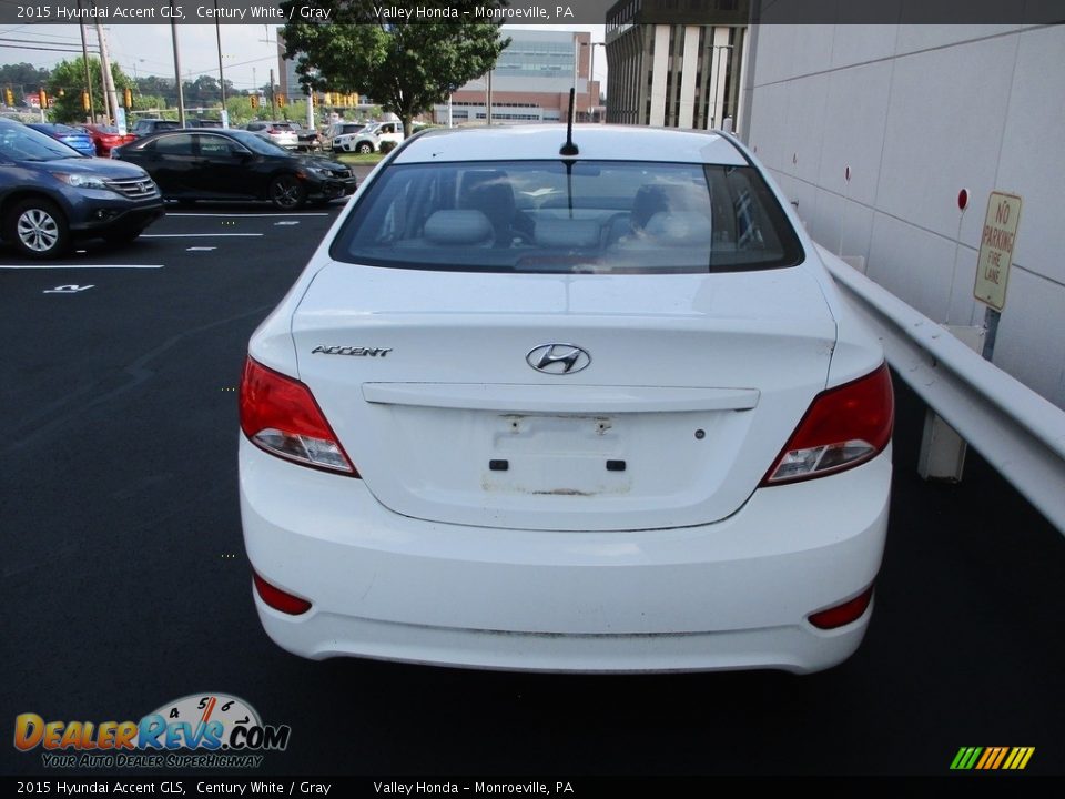 2015 Hyundai Accent GLS Century White / Gray Photo #3