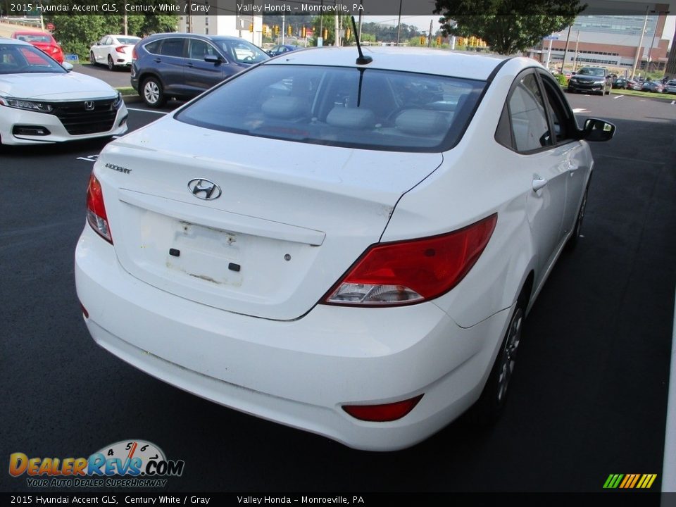 2015 Hyundai Accent GLS Century White / Gray Photo #4