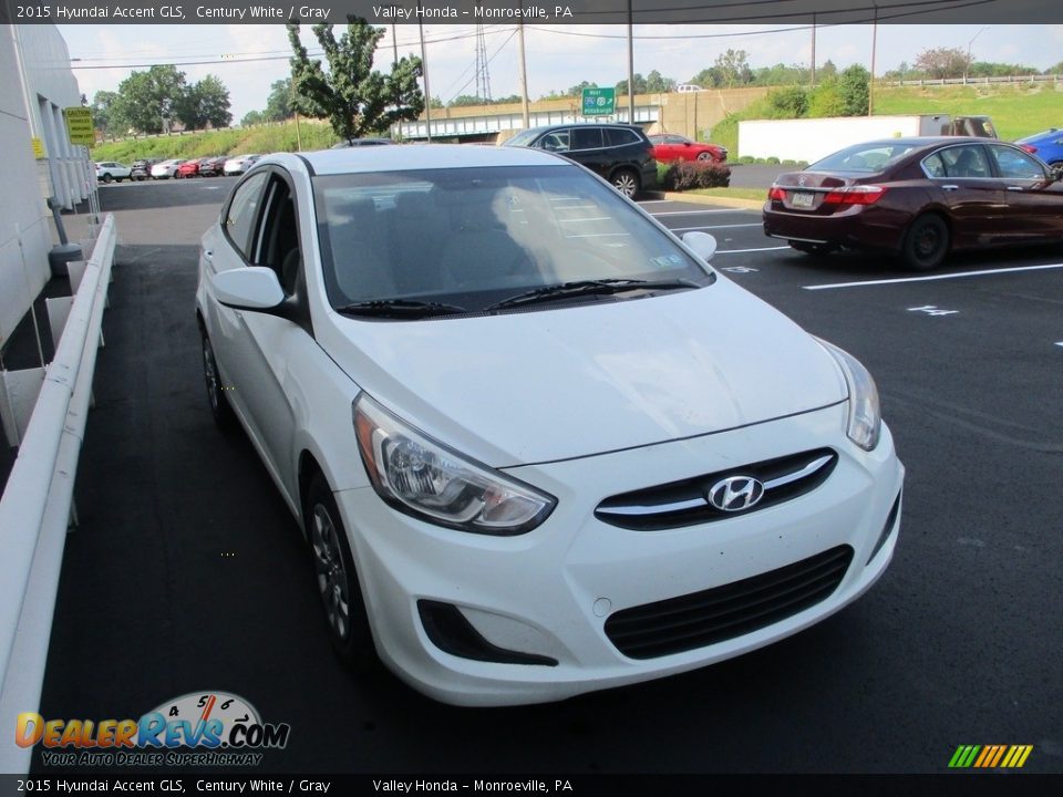 2015 Hyundai Accent GLS Century White / Gray Photo #6