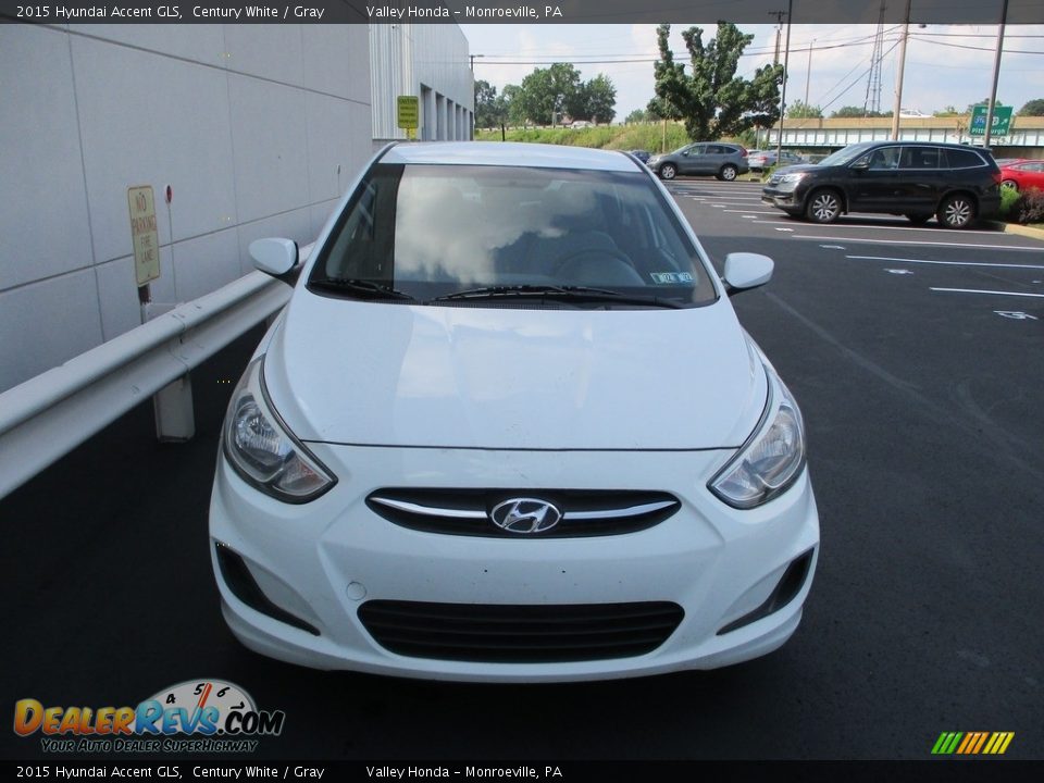 2015 Hyundai Accent GLS Century White / Gray Photo #7