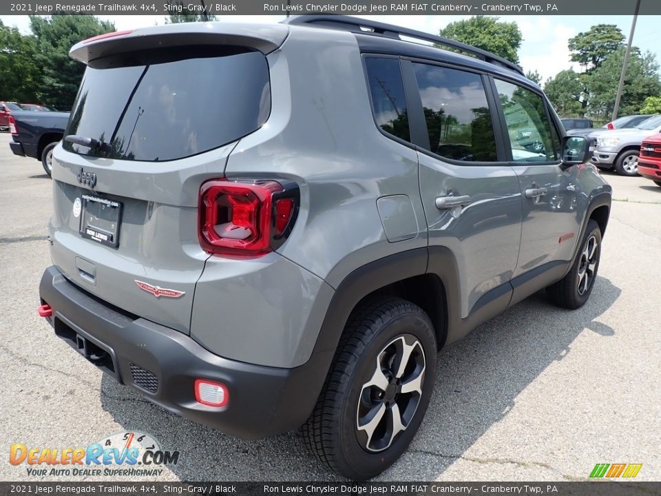 2021 Jeep Renegade Trailhawk 4x4 Sting-Gray / Black Photo #5