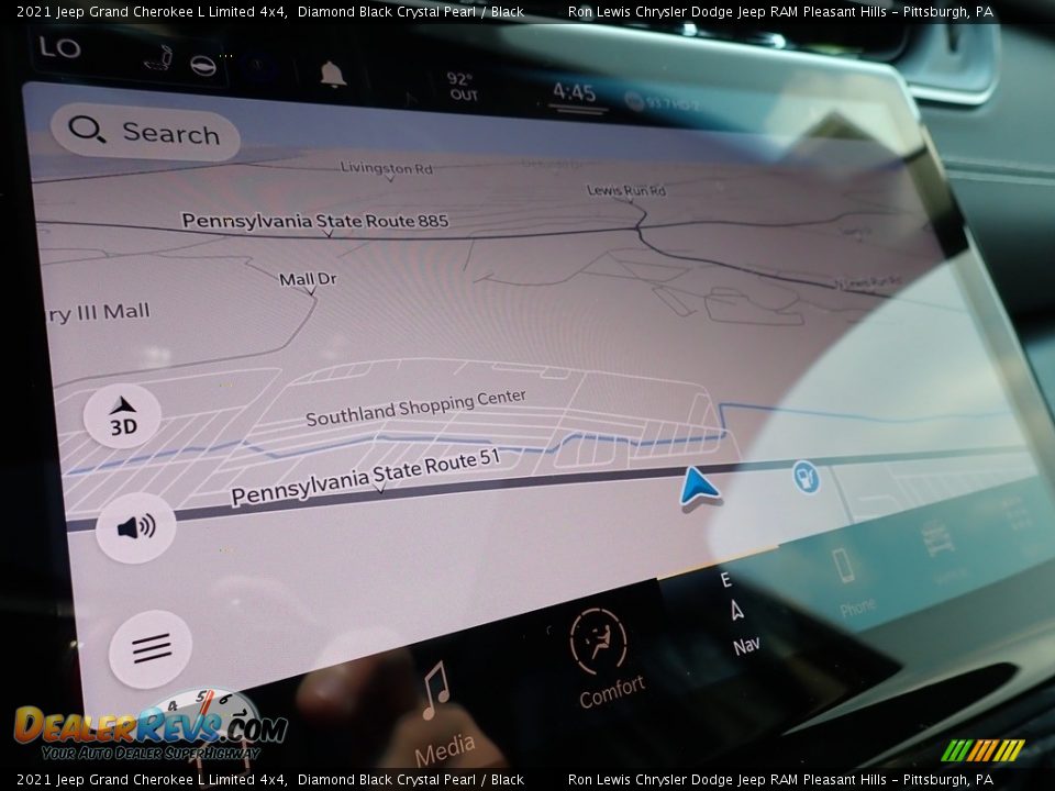 2021 Jeep Grand Cherokee L Limited 4x4 Diamond Black Crystal Pearl / Black Photo #18