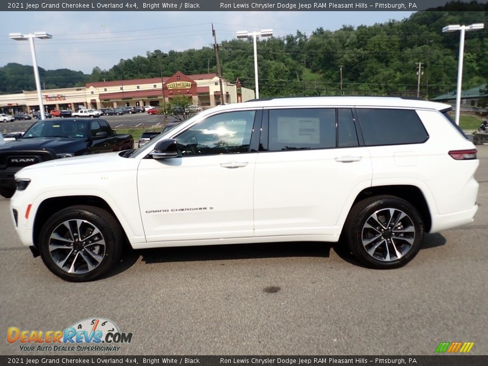 2021 Jeep Grand Cherokee L Overland 4x4 Bright White / Black Photo #2