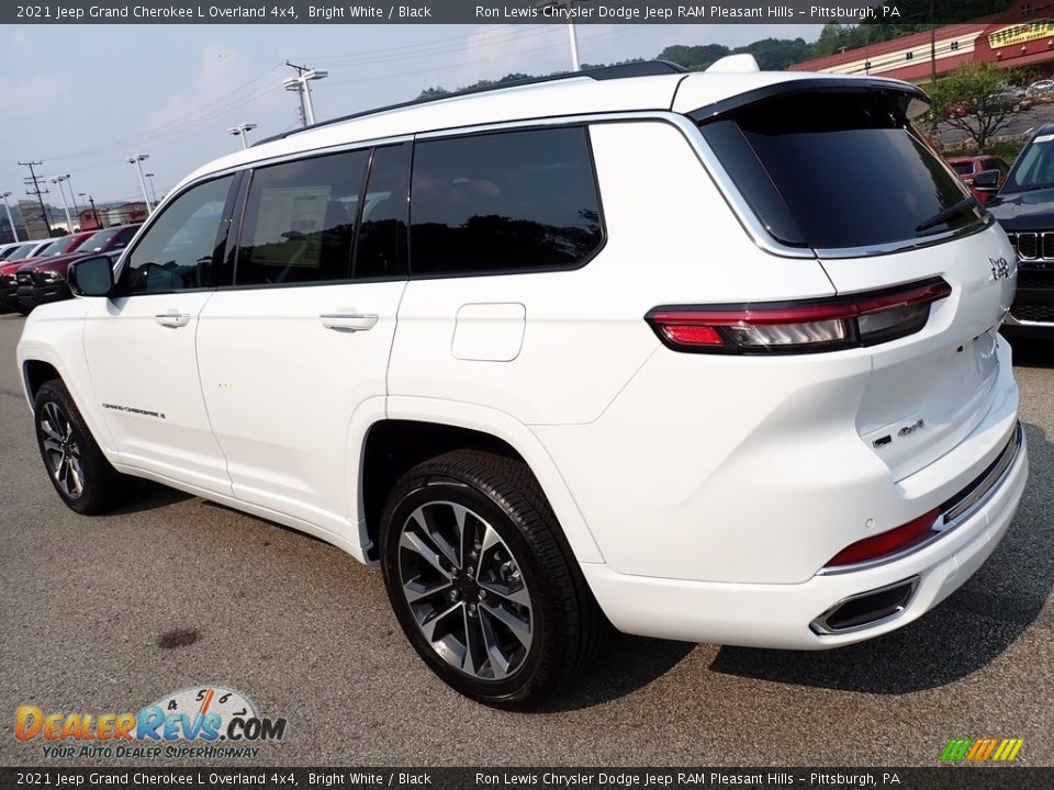 2021 Jeep Grand Cherokee L Overland 4x4 Bright White / Black Photo #3