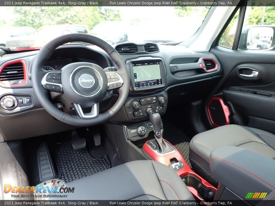 Black Interior - 2021 Jeep Renegade Trailhawk 4x4 Photo #14