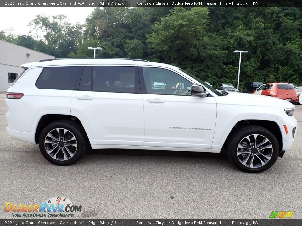 2021 Jeep Grand Cherokee L Overland 4x4 Bright White / Black Photo #7