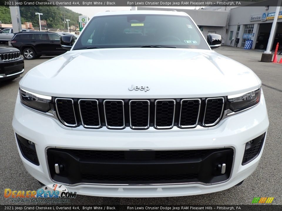 2021 Jeep Grand Cherokee L Overland 4x4 Bright White / Black Photo #9