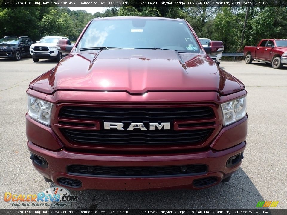 2021 Ram 1500 Big Horn Crew Cab 4x4 Delmonico Red Pearl / Black Photo #2