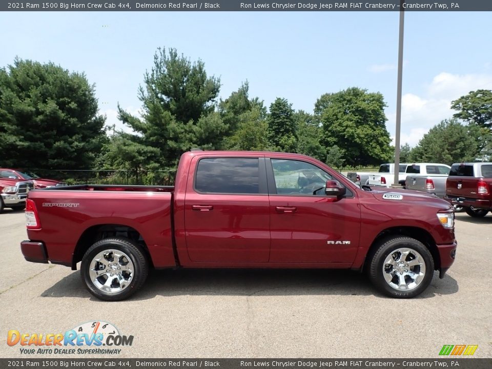 Delmonico Red Pearl 2021 Ram 1500 Big Horn Crew Cab 4x4 Photo #4