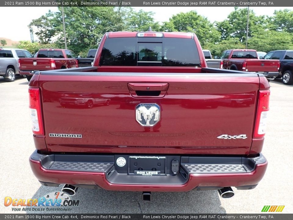 2021 Ram 1500 Big Horn Crew Cab 4x4 Delmonico Red Pearl / Black Photo #6