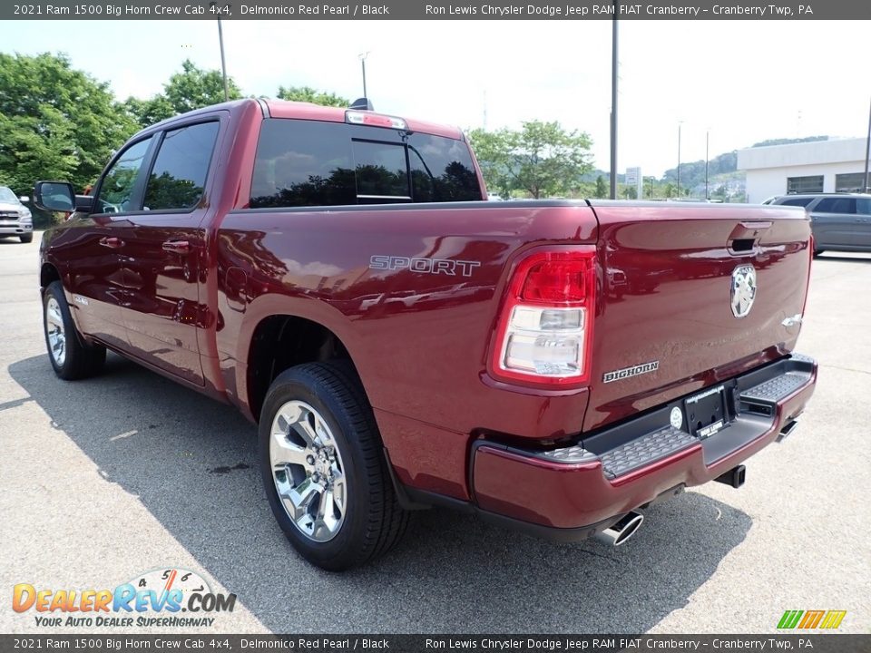 2021 Ram 1500 Big Horn Crew Cab 4x4 Delmonico Red Pearl / Black Photo #7