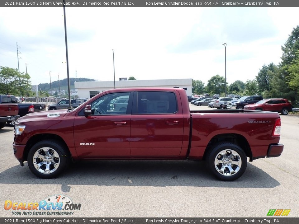 2021 Ram 1500 Big Horn Crew Cab 4x4 Delmonico Red Pearl / Black Photo #8