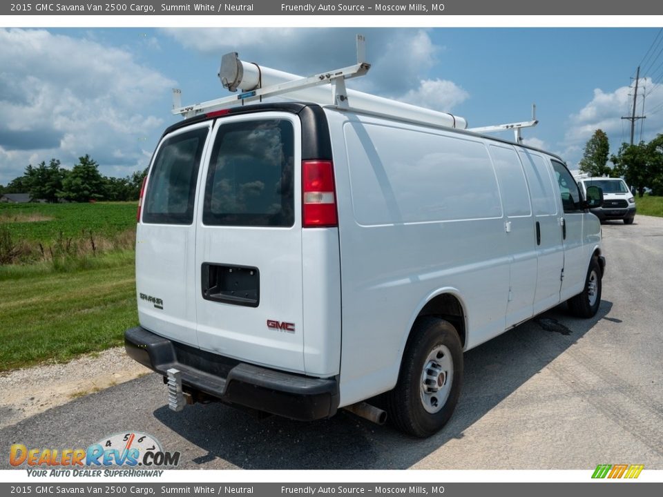 2015 GMC Savana Van 2500 Cargo Summit White / Neutral Photo #4